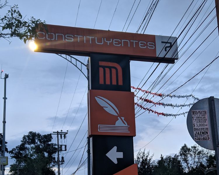 Metro Constiutyentes, un tributo a la lucha por la justicia y libertad en Chapultepec