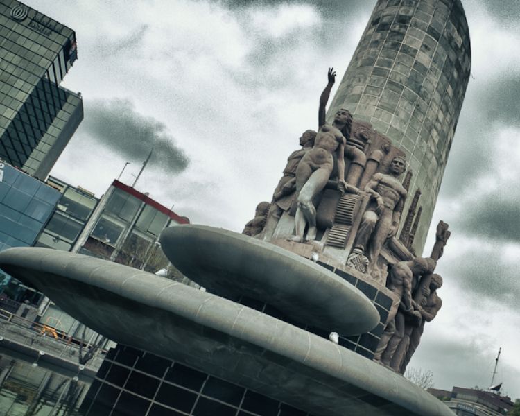 Fuente de Petróleos Mexicanos, un homenaje a la expropiación petrolera en Periférico