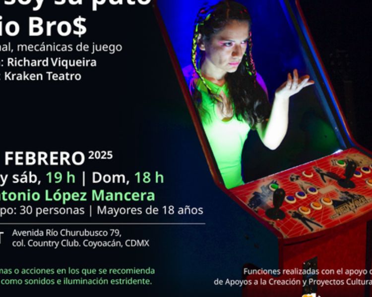 Dios juega videojuegos y yo soy su puto Mario Bro$ llega al Cenart con una experiencia interactiva única