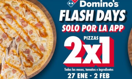 ¡Aprovecha el 2×1 en pizzas con los Flash Days de Domino’s!