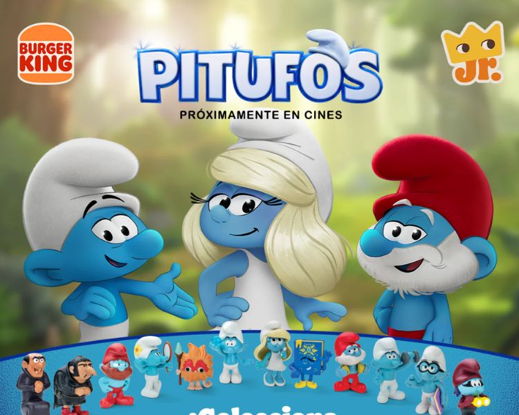 ¡Conoce la colección de Los Pitufos que llega a Burger King y disfruta del sabor con un toque azul!