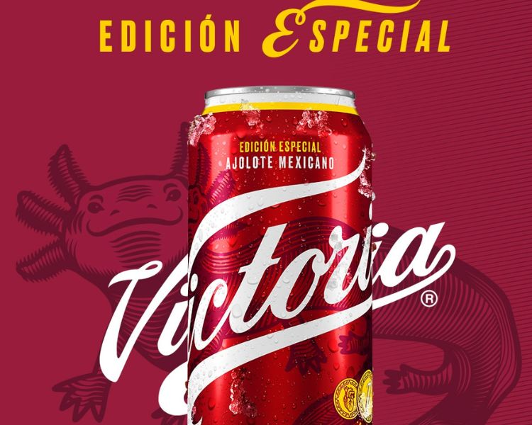 Cerveza Victoria lanza edición especial con el ajolote, el icónico “monstruo de agua” de México