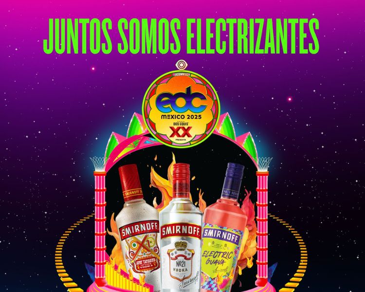 Smirnoff en EDC México 2025: Cocteles vibrantes para una experiencia electrizante