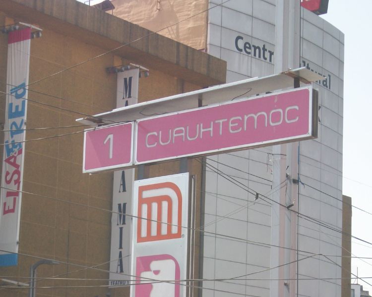 Metro Cuauhtémoc, un tributo de movilidad al último Tlatoani