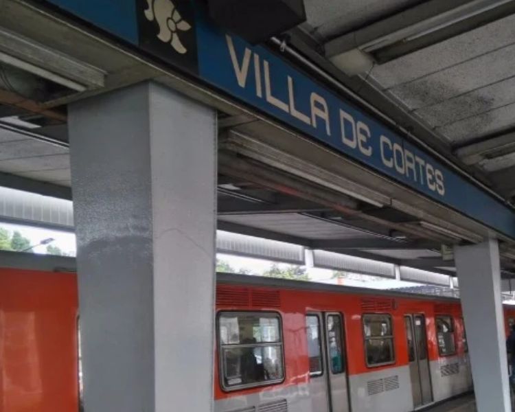 Metro Villa de Cortés, un recuerdo del encuentro que marcó la historia