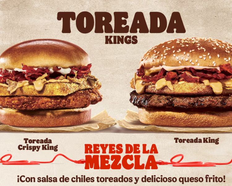 Toreada Kings: las nuevas hamburguesas de Burger King que combinan sabor mexicano con beats musicales