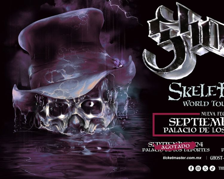 Ghost anuncia tercera fecha en CDMX para su Skeletour World Tour 2025: el Palacio de los Deportes volverá a temblar