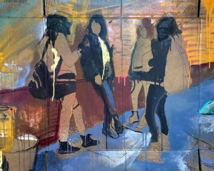 Arte joven en La Esmeralda: dos exposiciones que dialogan sobre racismo e intercambio cultural