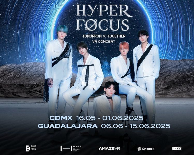 TOMORROW X TOGETHER llega a México con su innovador concierto en realidad virtual: ¡vive la experiencia HYPERFOCUS en cines!