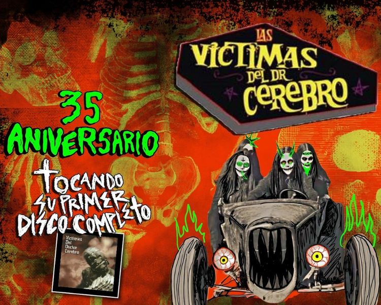Las Víctimas del Doctor Cerebro celebran 35 años con un concierto explosivo en CDMX este Día de Muertos