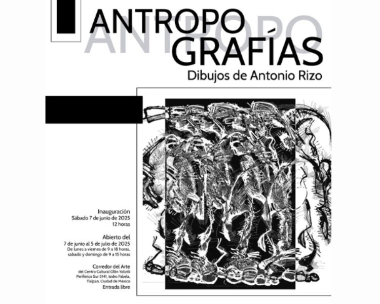 Antropografías: la exposición que cruza el arte, la tecnología y el dibujo en el Centro Cultural Ollin Yoliztli