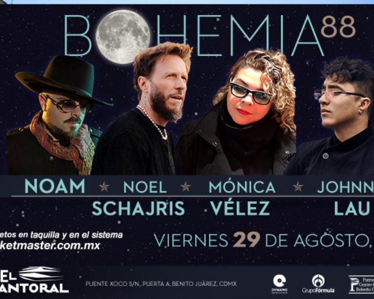 Bohemia 88: una noche íntima con Noel Schajris, Mónica Vélez, Johnny Lau y Noam en El Cantoral