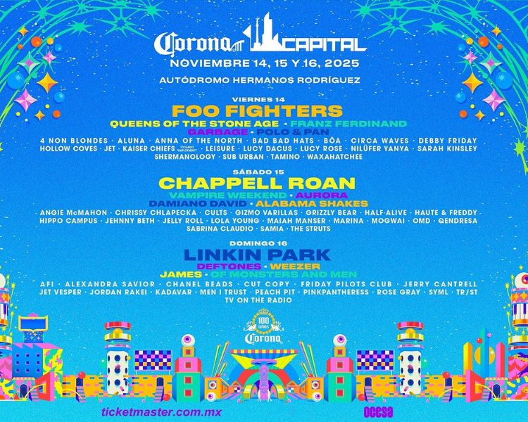 Corona Capital Sessions 2025 con Keane, Phoenix, Foo Fighters y Más en Guadalajara, Mérida y Monterrey