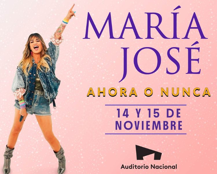 María José hace historia en el Auditorio Nacional y anuncia nueva fecha en la CDMX