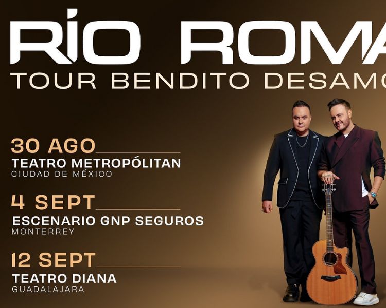 Río Roma regresa a los escenarios con “Bendito Desamor Tour”: fechas, ciudades y todo lo que debes saber