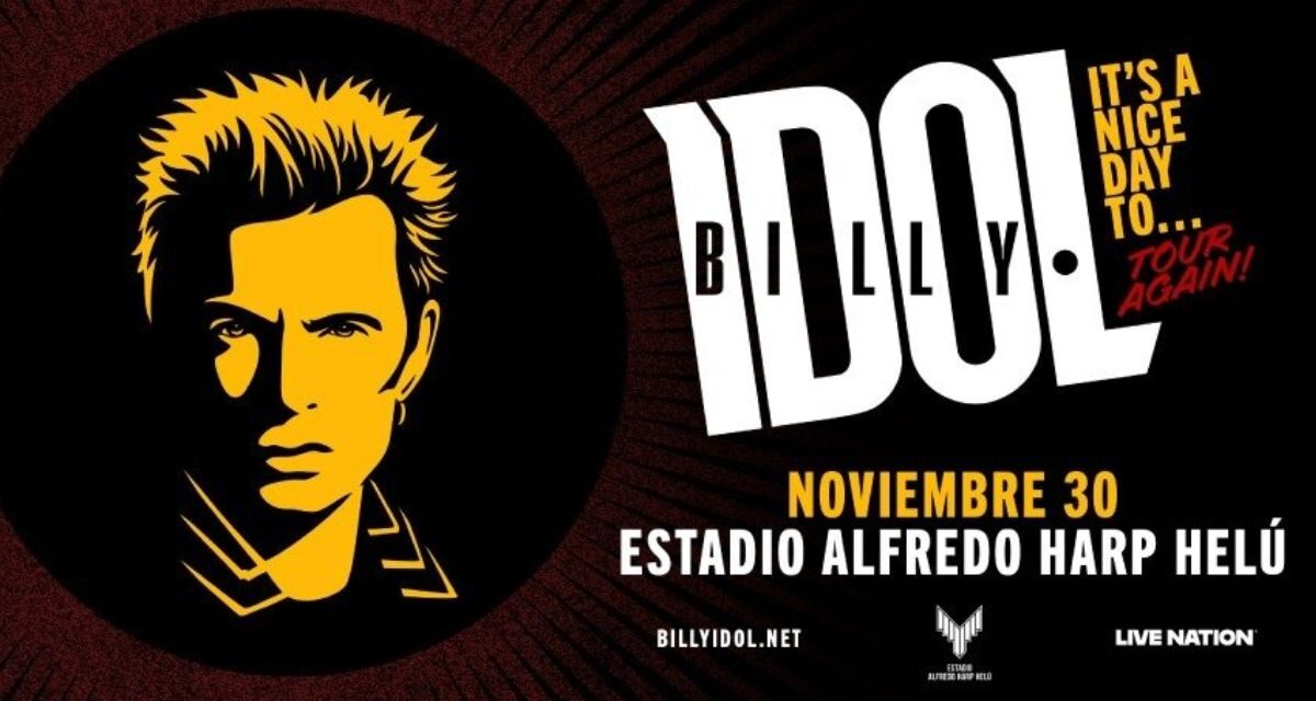 Billy Idol regresa a la CDMX: rock, punk y nostalgia en el Estadio Harp Helú