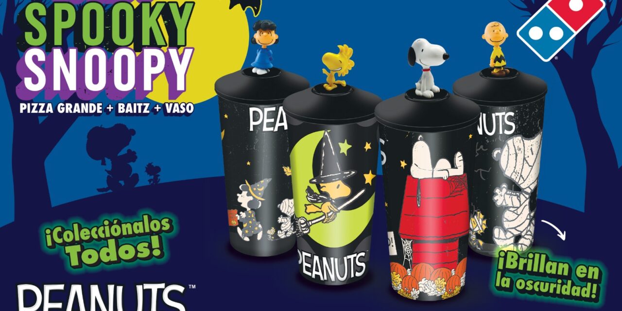 Domino’s celebra Halloween con Peanuts, llega el Spooky Snoopy Combo y vasos que brillan en la oscuridad