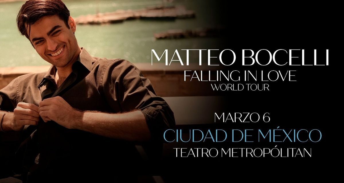 Matteo Bocelli llega a México con su debut en el Teatro Metropólitan