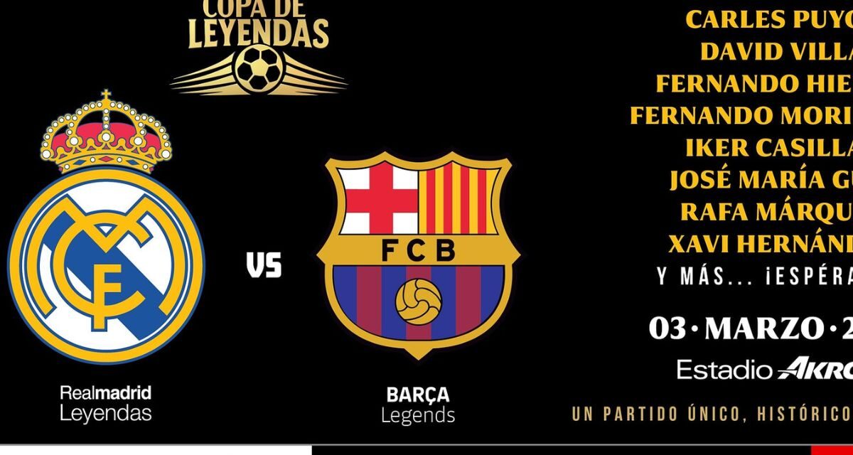 Luch encenderá el medio tiempo de la Copa de Leyendas en el Estadio Akron de Guadalajara