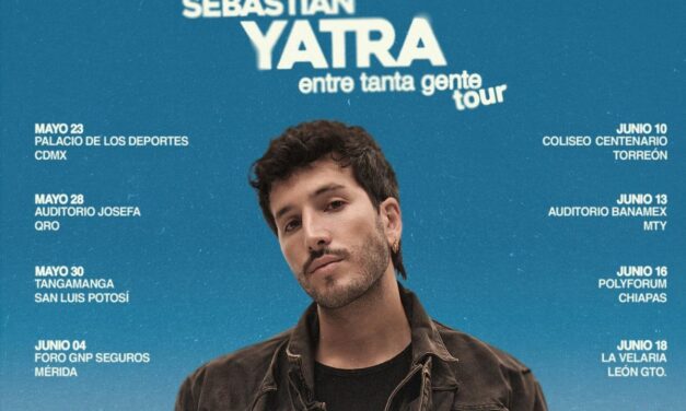 Sebastián Yatra vuelve a México con una gira que apuesta por la emoción y la cercanía