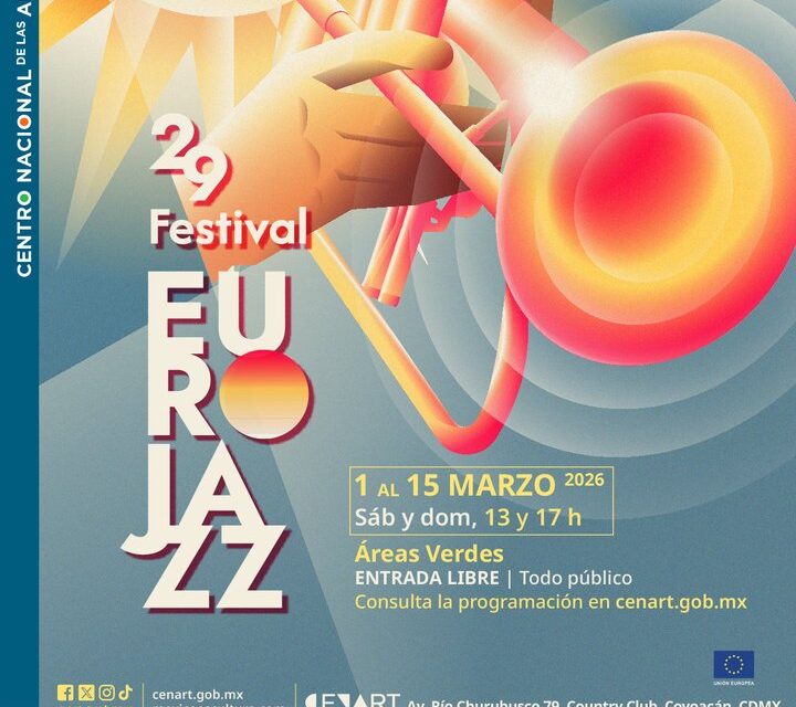 Eurojazz 2026 en el Cenart ofrecerá conciertos gratuitos al aire libre durante marzo