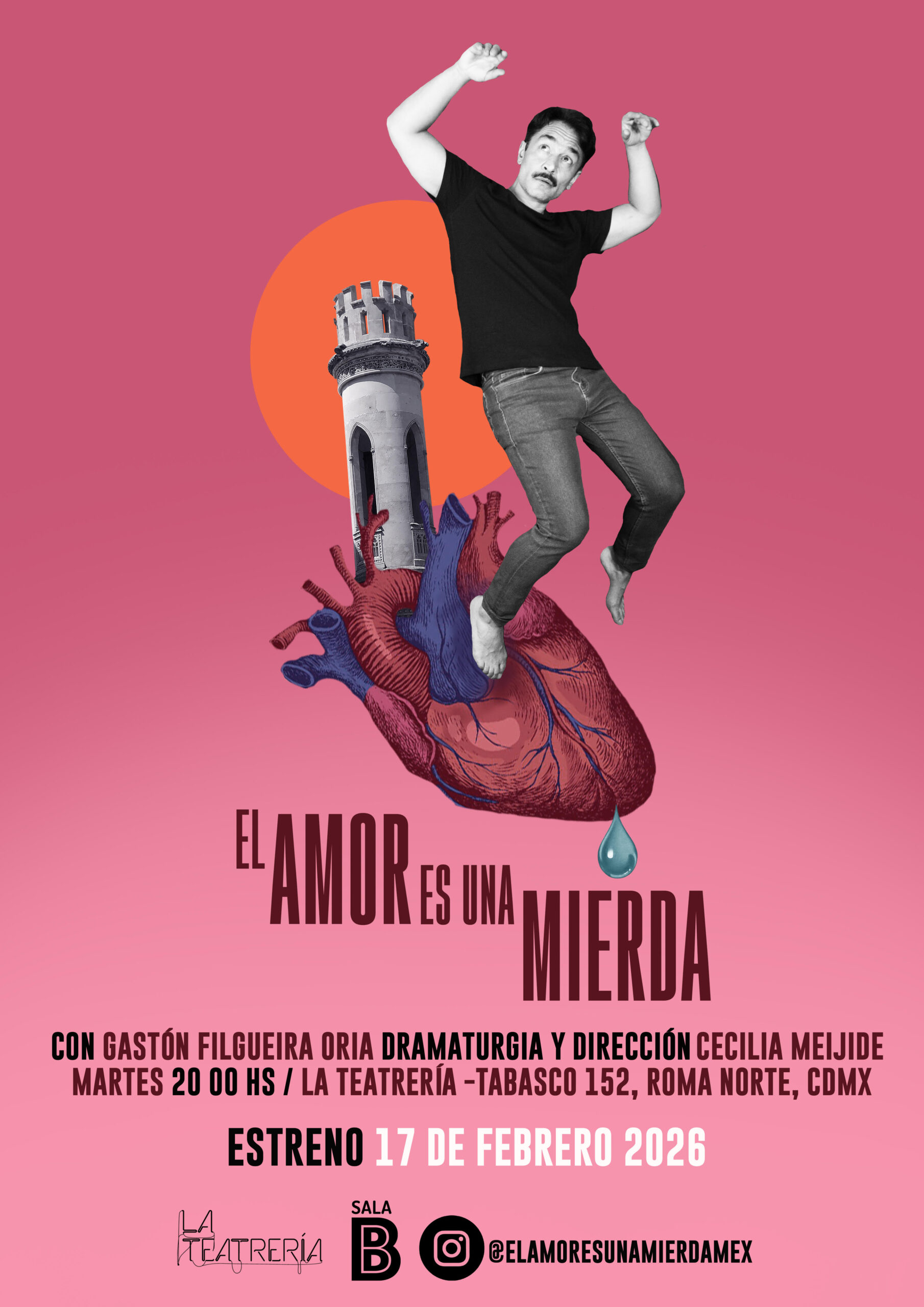 El amor es una mierda llega a La Teatrería con una mirada cruda sobre la vulnerabilidad masculina