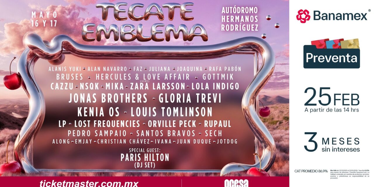 Tecate Emblema 2026 apostó por un festival más sostenible e incluyente en Ciudad de México