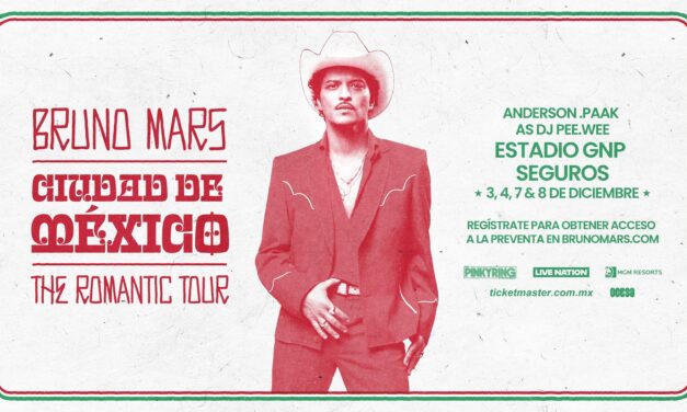Bruno Mars regresa a México con cuatro conciertos en el Estadio GNP Seguros durante The Romantic Tour 2026