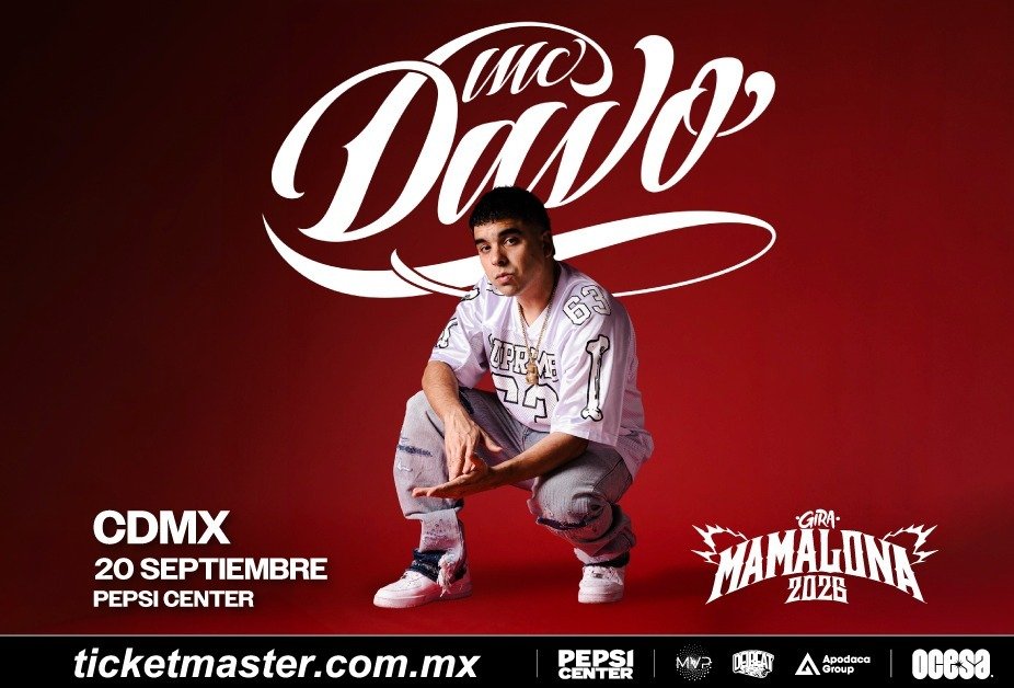 MC Davo en Pepsi Center 2026 concierto en CDMX que marca su regreso al gran escenario