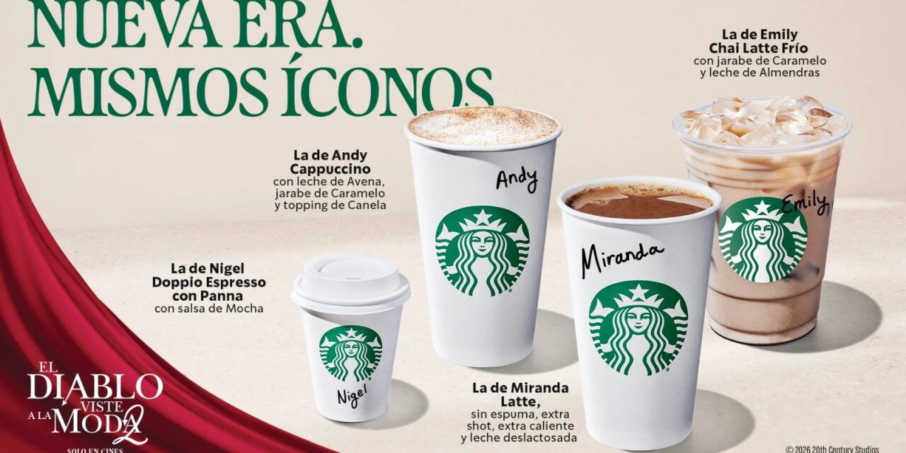Starbucks lanza bebidas inspiradas en El diablo viste a la moda 2 y convierte el café en un accesorio de moda