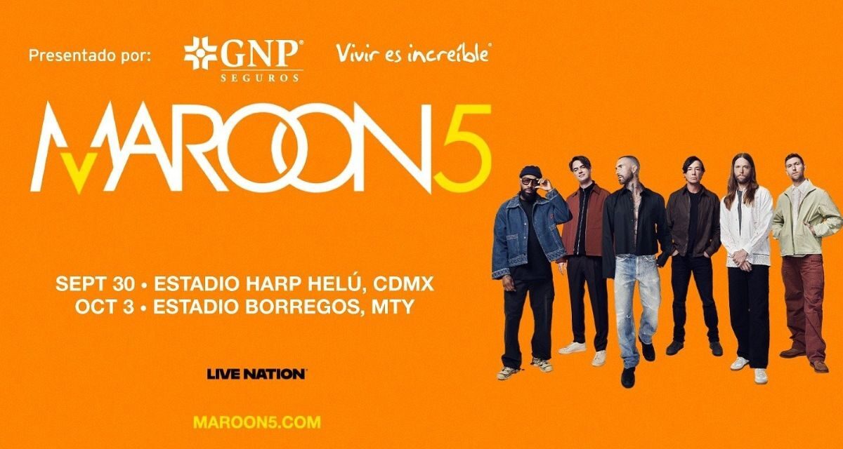 Maroon 5 regresará a México con conciertos en CDMX y Monterrey durante su gira 2026
