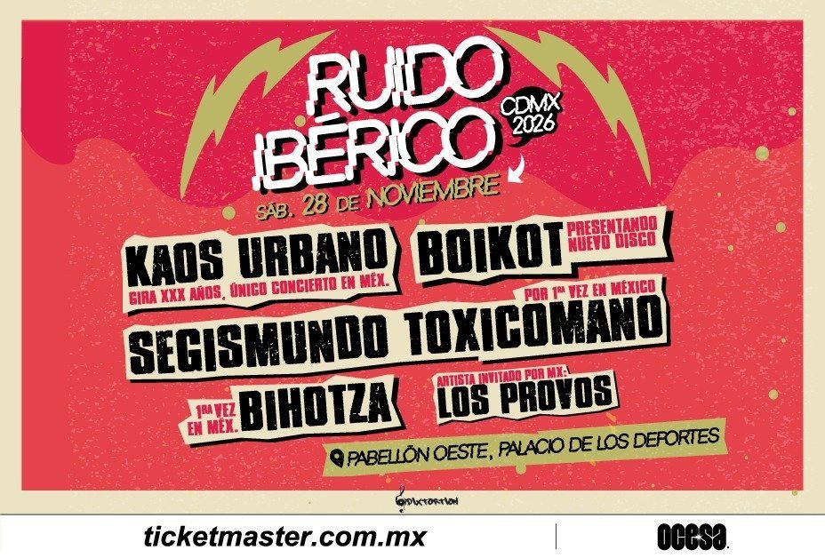 El festival Ruido Ibérico traerá a CDMX una histórica reunión del punk español y vasco al Pabellon Oeste