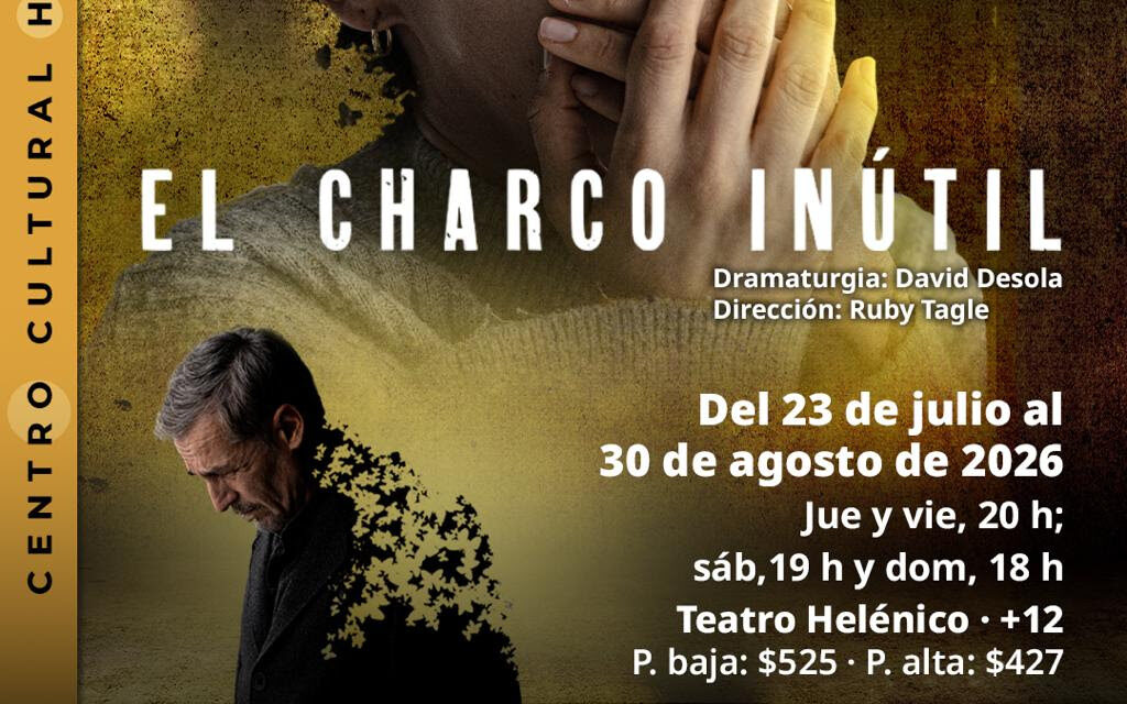 El charco inútil llega al Teatro Helénico con un intenso thriller psicológico sobre el duelo y la fragilidad de la mente